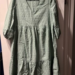 GAP Maternity Green Eyelet Dress